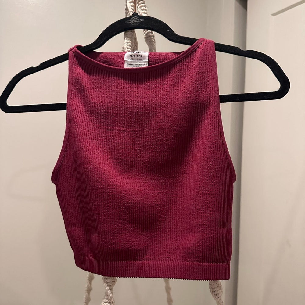 Maroon Cotton on Tank